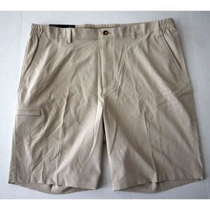 Greg Norman G7S23XDH696B Men's Sz 38 Taupe Performance Stretch Golf Shorts